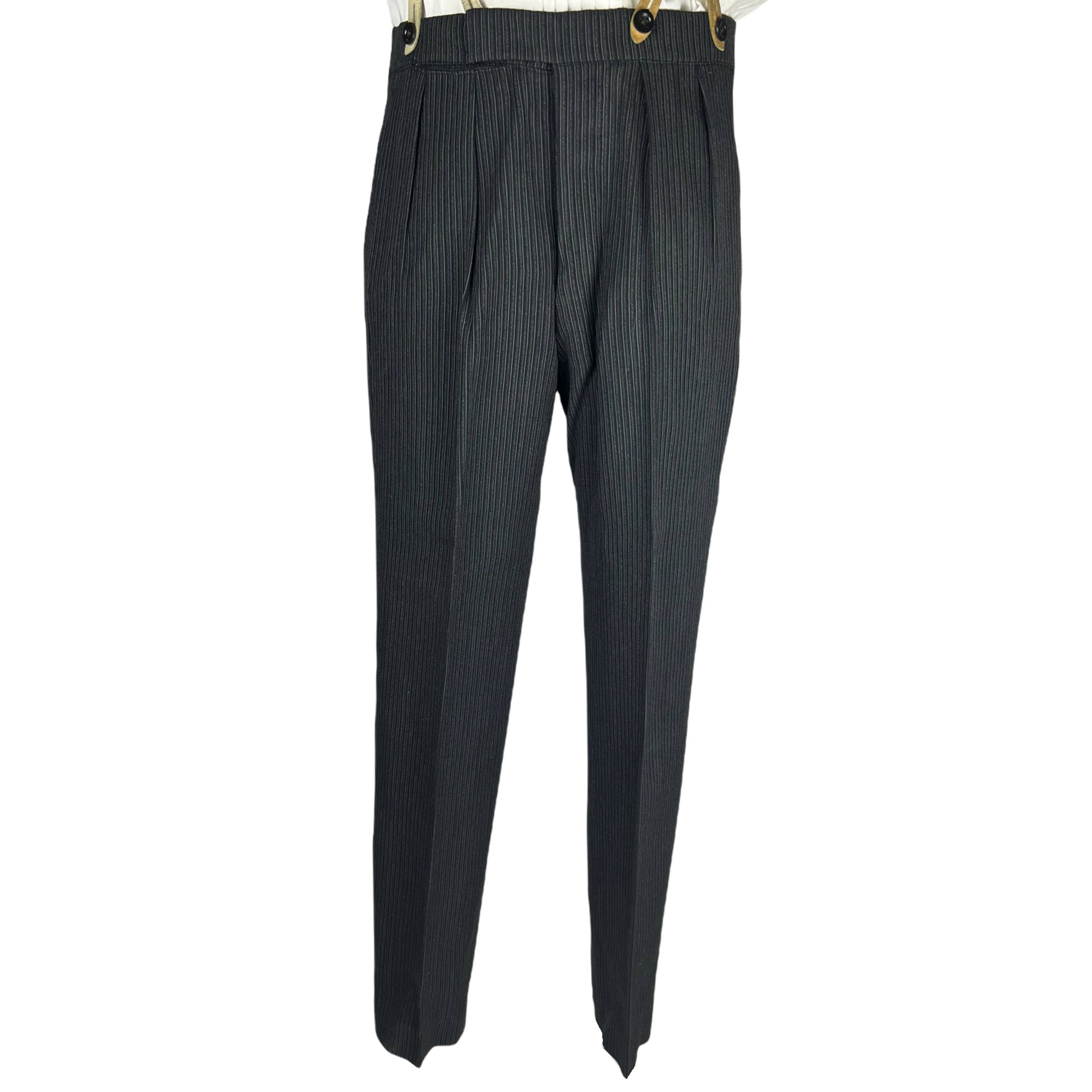 Vintage 60s Morning Suit Striped Pants English Custom Tailor