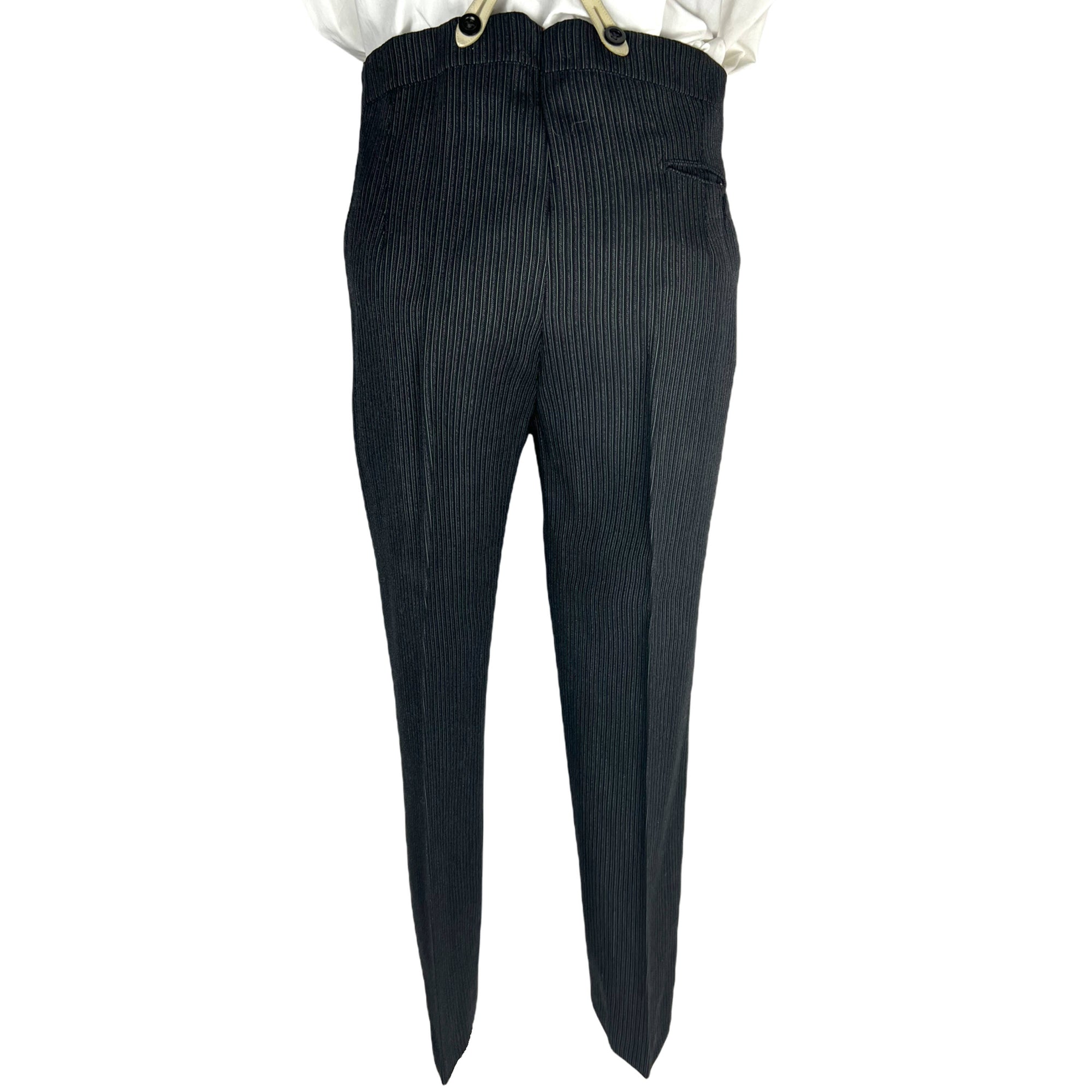 Vintage 60s Morning Suit Striped Pants English Custom Tailor