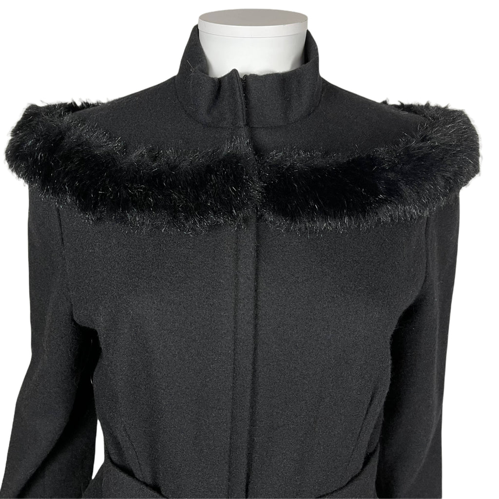 Vintage 1990s Black Wool Ladies Suit Brigitte Masson Paris M