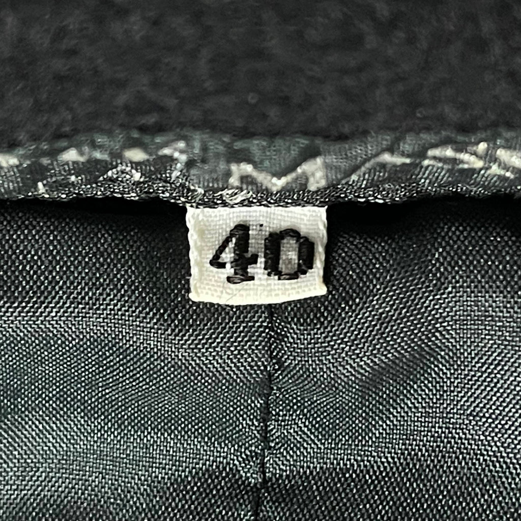 Vintage 1990s Black Wool Ladies Suit Brigitte Masson Paris M