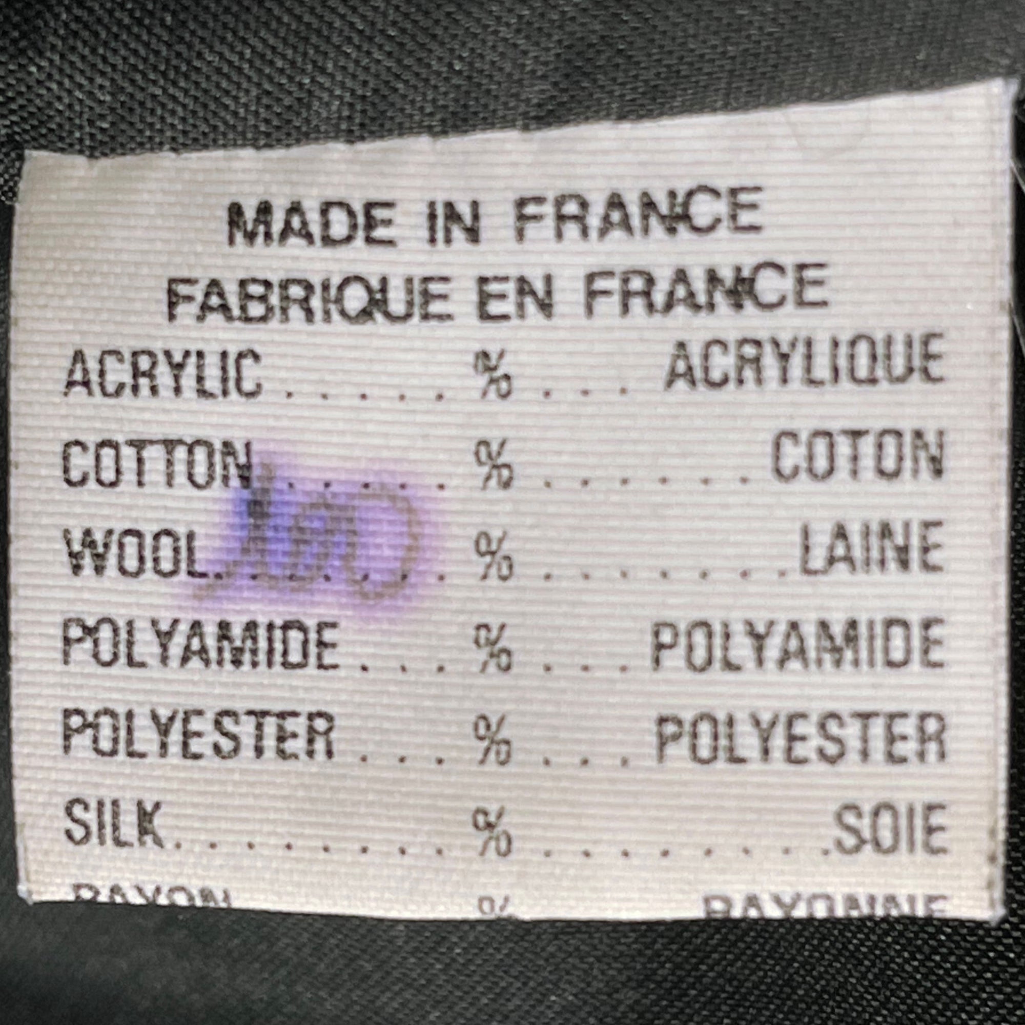 Vintage 1990s Black Wool Ladies Suit Brigitte Masson Paris M