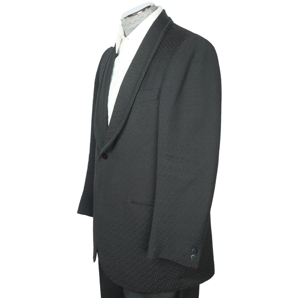 Vintage 60s Bril Paris Tuxedo Jacket Mens Formal Wear Size M - Poppy's Vintage Clothing