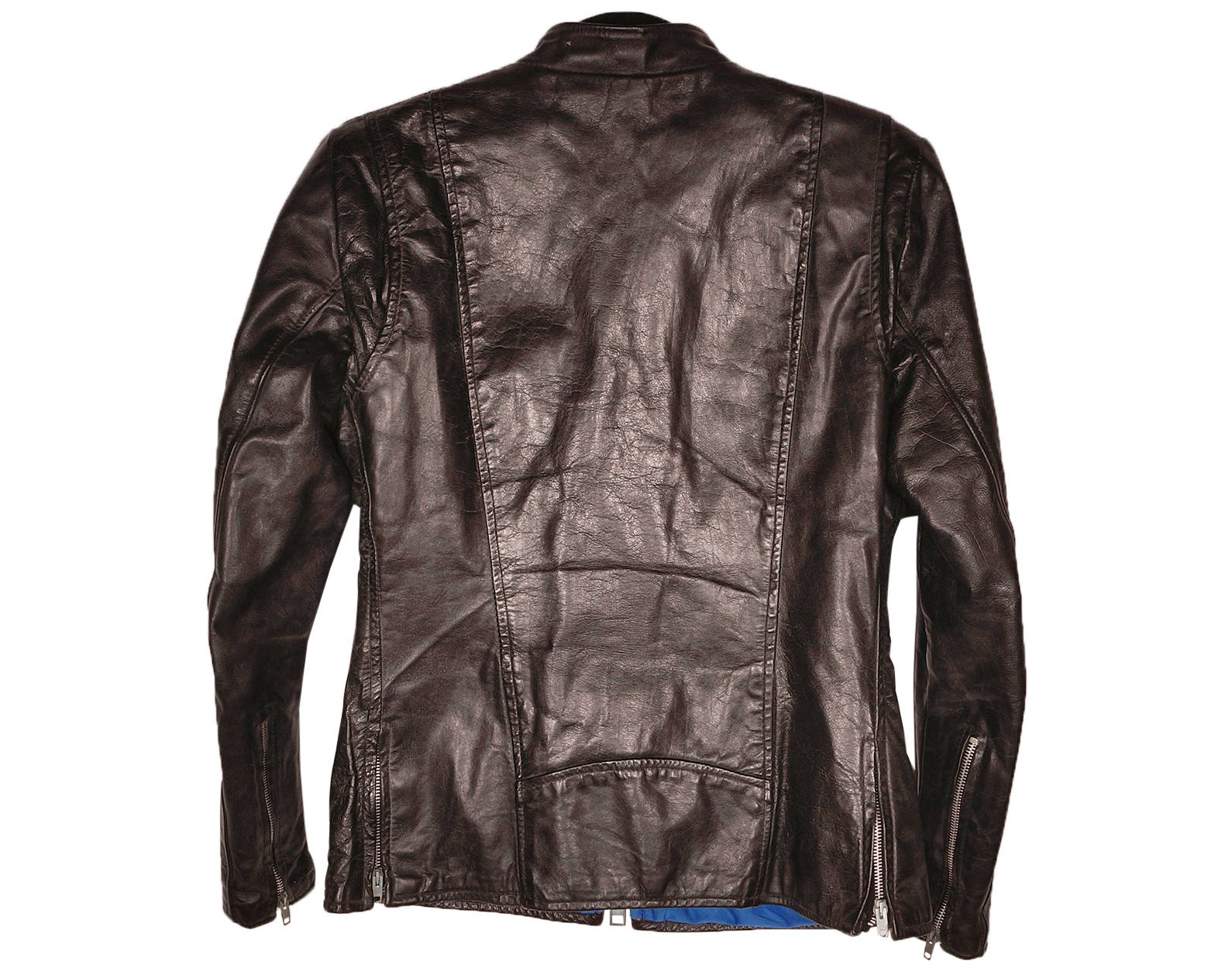 Vintage Brimaco Cafe Racer Leather Motorcycle Jacket 1960s Size Small - Poppy's Vintage Clothing