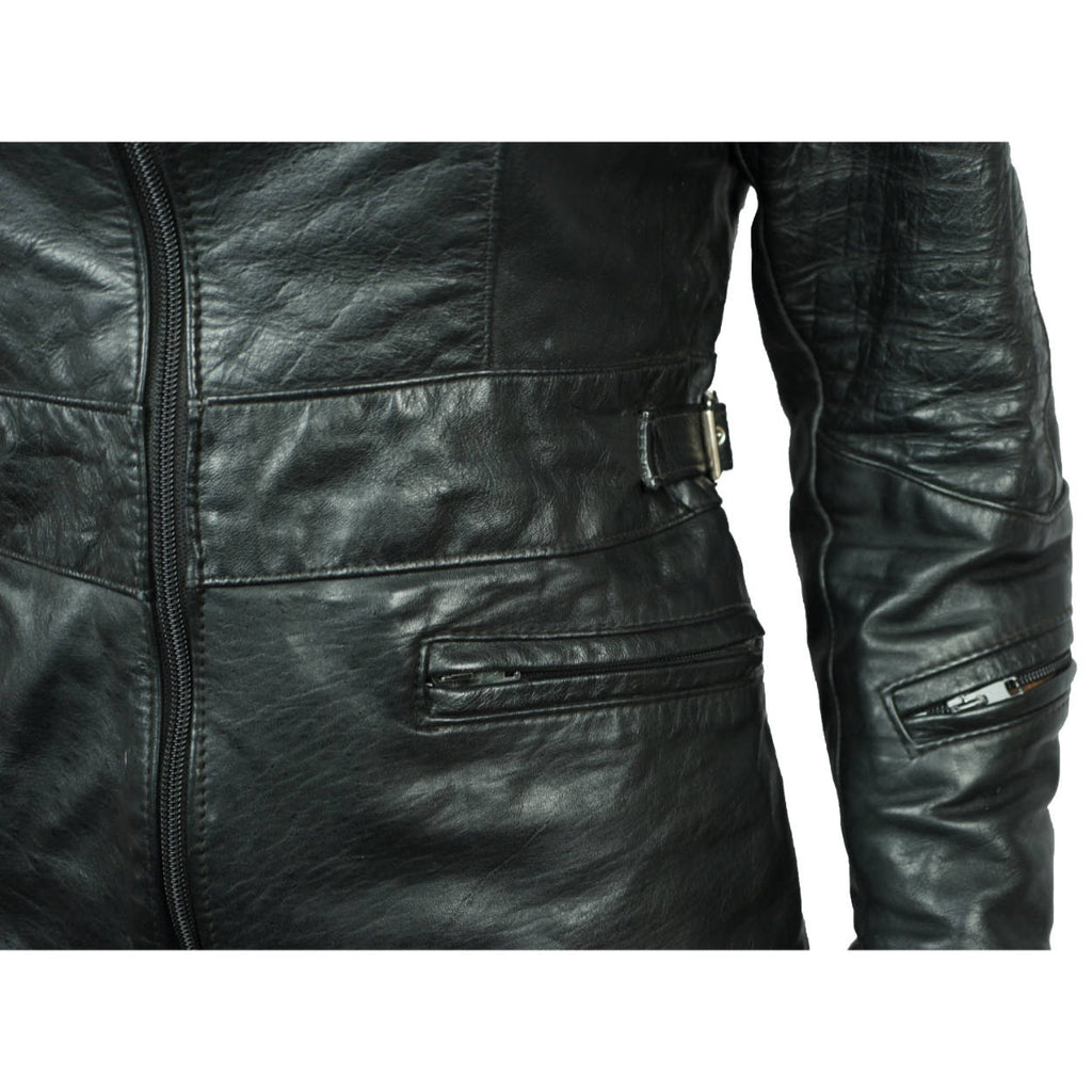 Vintage 70s Brimaco Cafe Racer Leather Motorcycle Jacket Sml - Poppy's Vintage Clothing