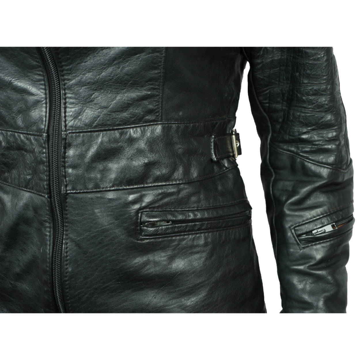 Vintage 70s Brimaco Cafe Racer Leather Motorcycle Jacket Sml - Poppy's Vintage Clothing