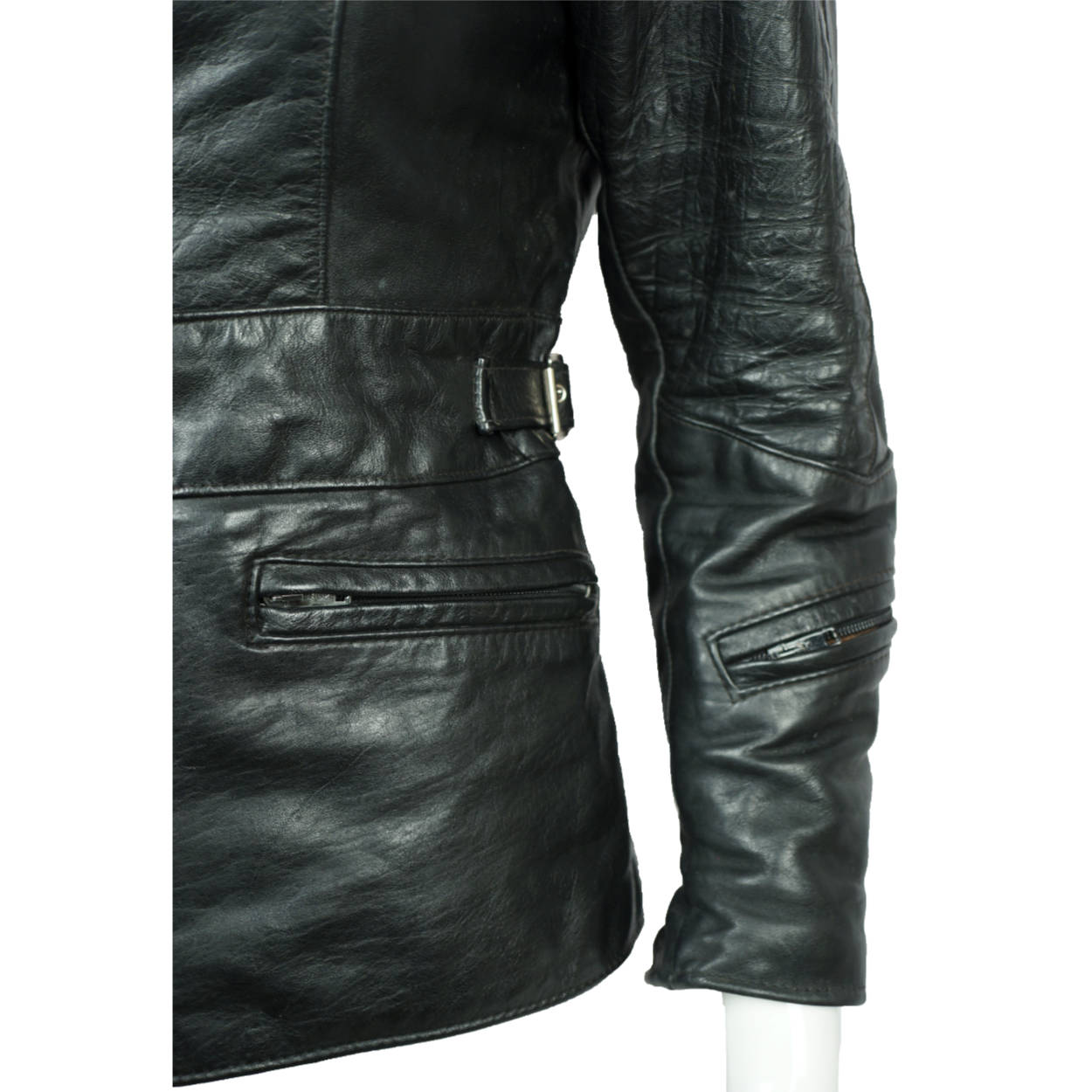 Vintage 70s Brimaco Cafe Racer Leather Motorcycle Jacket Sml - Poppy's Vintage Clothing