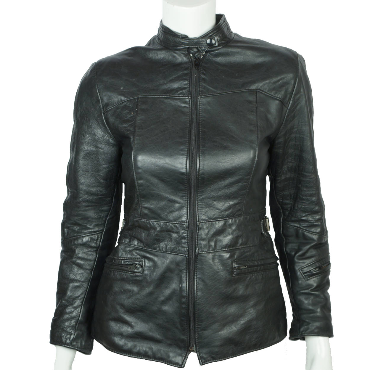 Vintage 70s Brimaco Cafe Racer Leather Motorcycle Jacket Sml - Poppy's Vintage Clothing