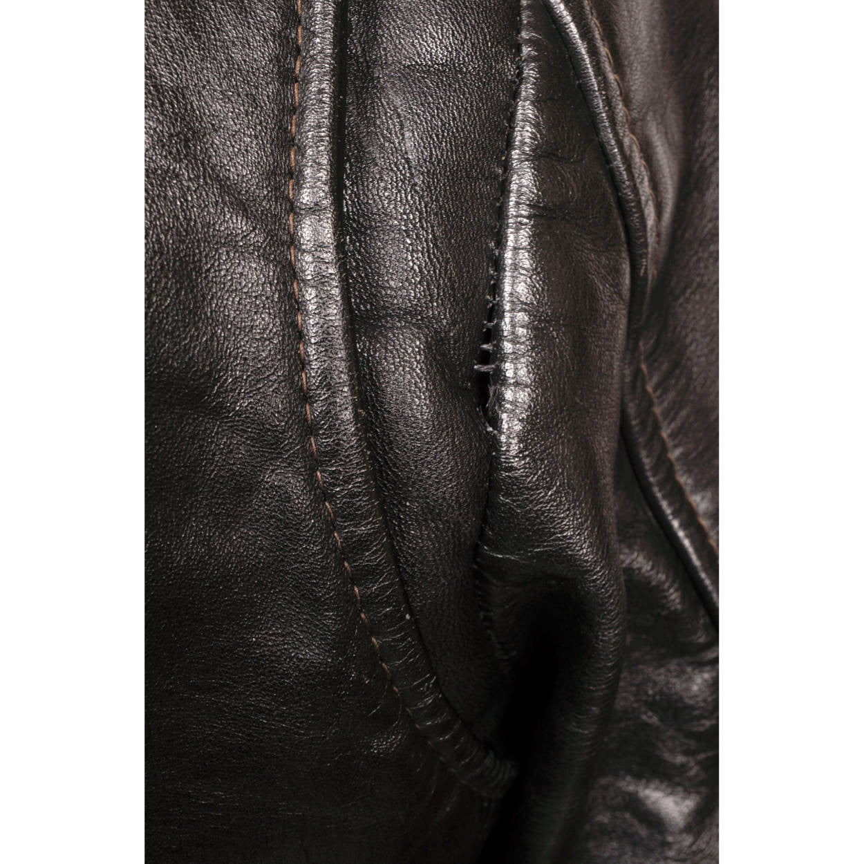 Vintage Brimaco Cafe Racer Leather Motorcycle Jacket 1960s Size Small - Poppy's Vintage Clothing