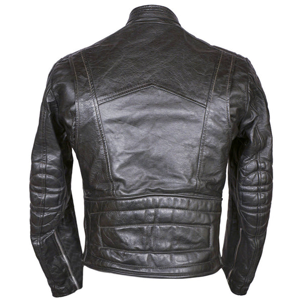 Vintage 70s Brimaco Cafe Racer Leather Motorcycle Jacket S