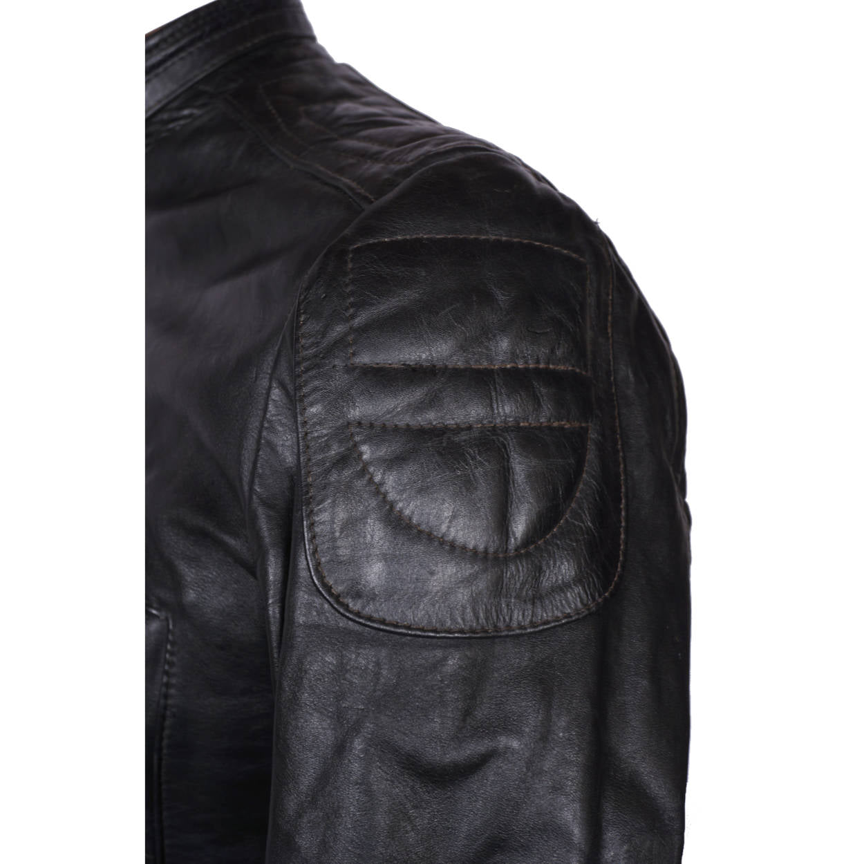 Vintage 70s Brimaco Cafe Racer Leather Motorcycle Jacket S - Poppy's Vintage Clothing