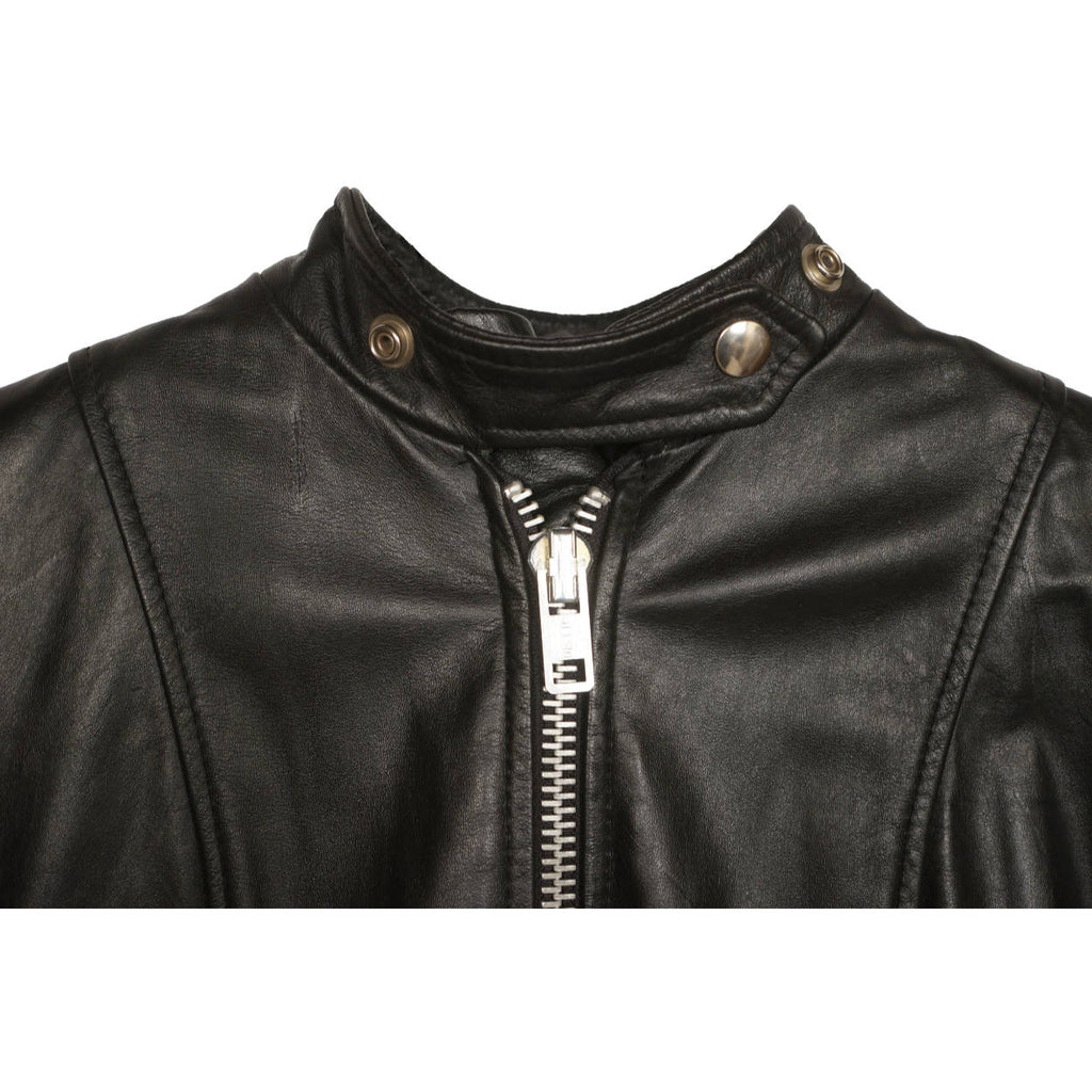 Vintage 60s Brimaco Cafe Racer Leather Motorcycle Jacket XS - Poppy's Vintage Clothing