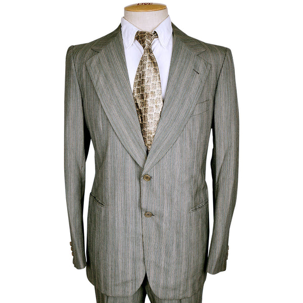 Brioni Men's Brun Wool Birdseye Two-Piece Suit | Neiman Marcus