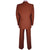 Vintage 70s Brioni Mens Suit Brown Mohair Wool Italian Tailoring Size 42 L - Poppy's Vintage Clothing