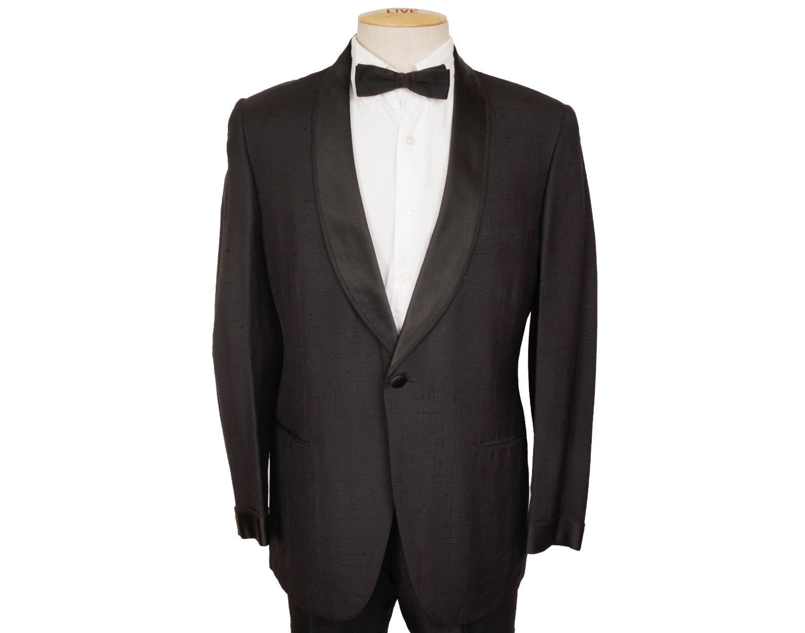 Vintage 1960s Brioni Mens Silk Tuxedo Suit - Roman Style  - Size M - Poppy's Vintage Clothing