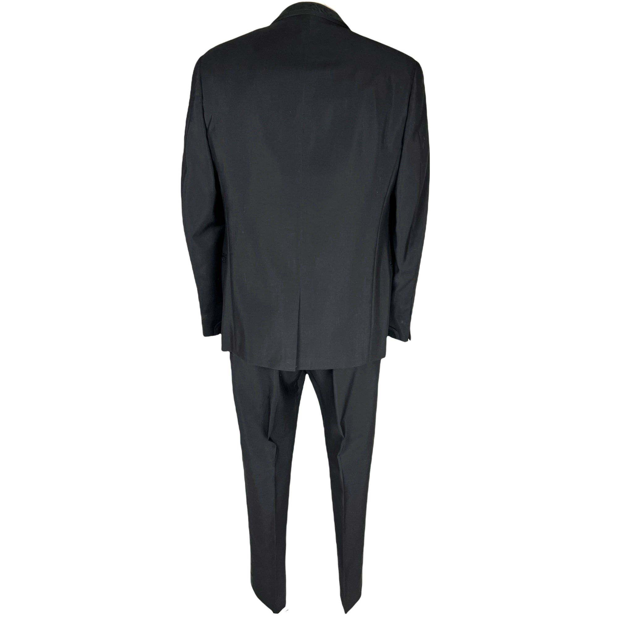 Vintage 1960s Brocade Tuxedo 3 Piece Mohair Wool Blend 1964