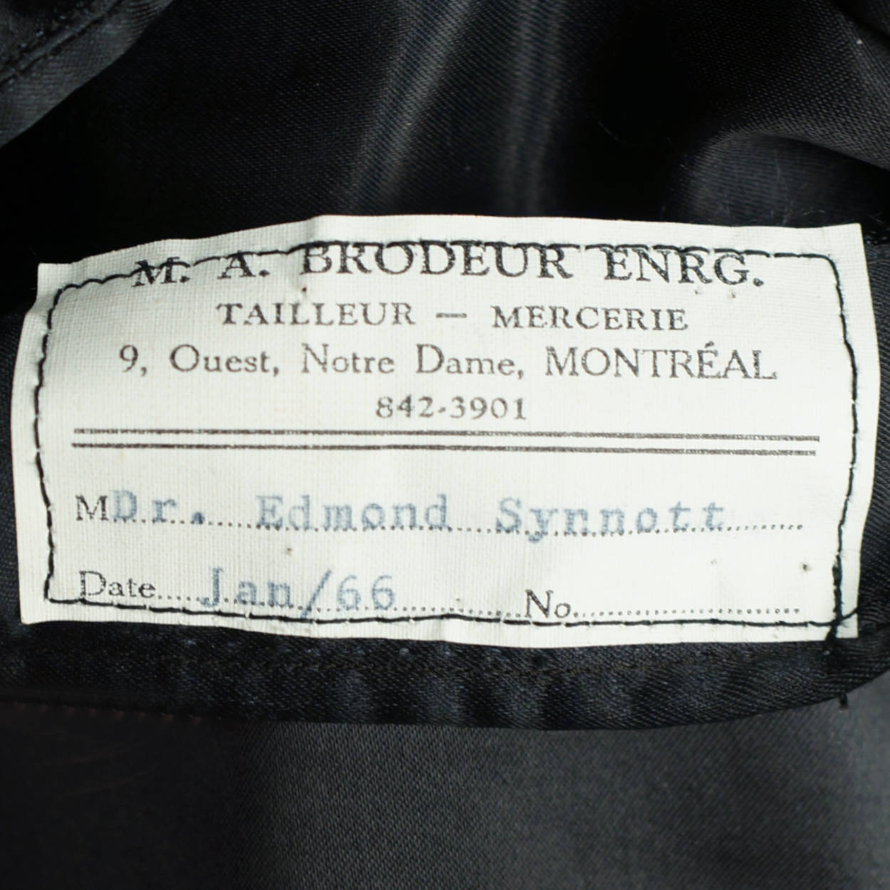 Vintage Mens Morning Coat Tailor Dated 1966 Formal Tails Tailcoat Size Large - Poppy's Vintage Clothing