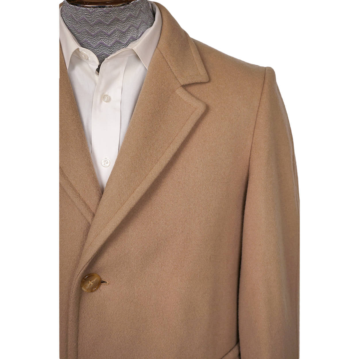 Vintage Brooks Brothers Brooksgate Overcoat 1970s Wool Top Coat Size 40 Short - Poppy's Vintage Clothing