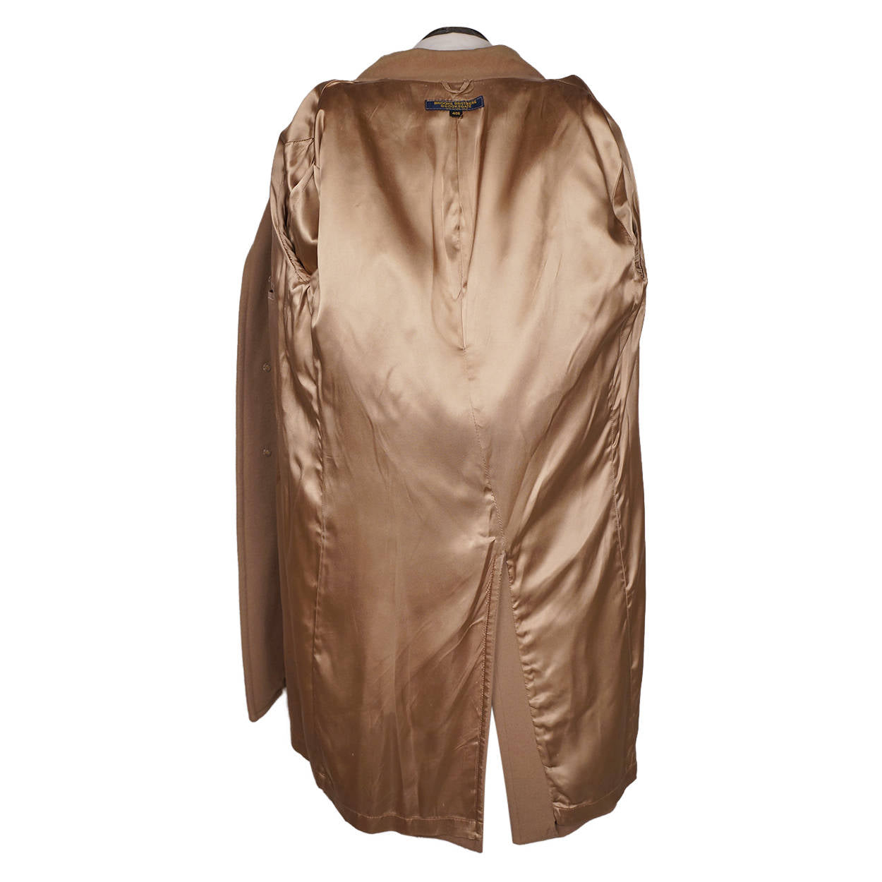 Vintage Brooks Brothers Brooksgate Overcoat 1970s Wool Top Coat Size 40 Short - Poppy's Vintage Clothing