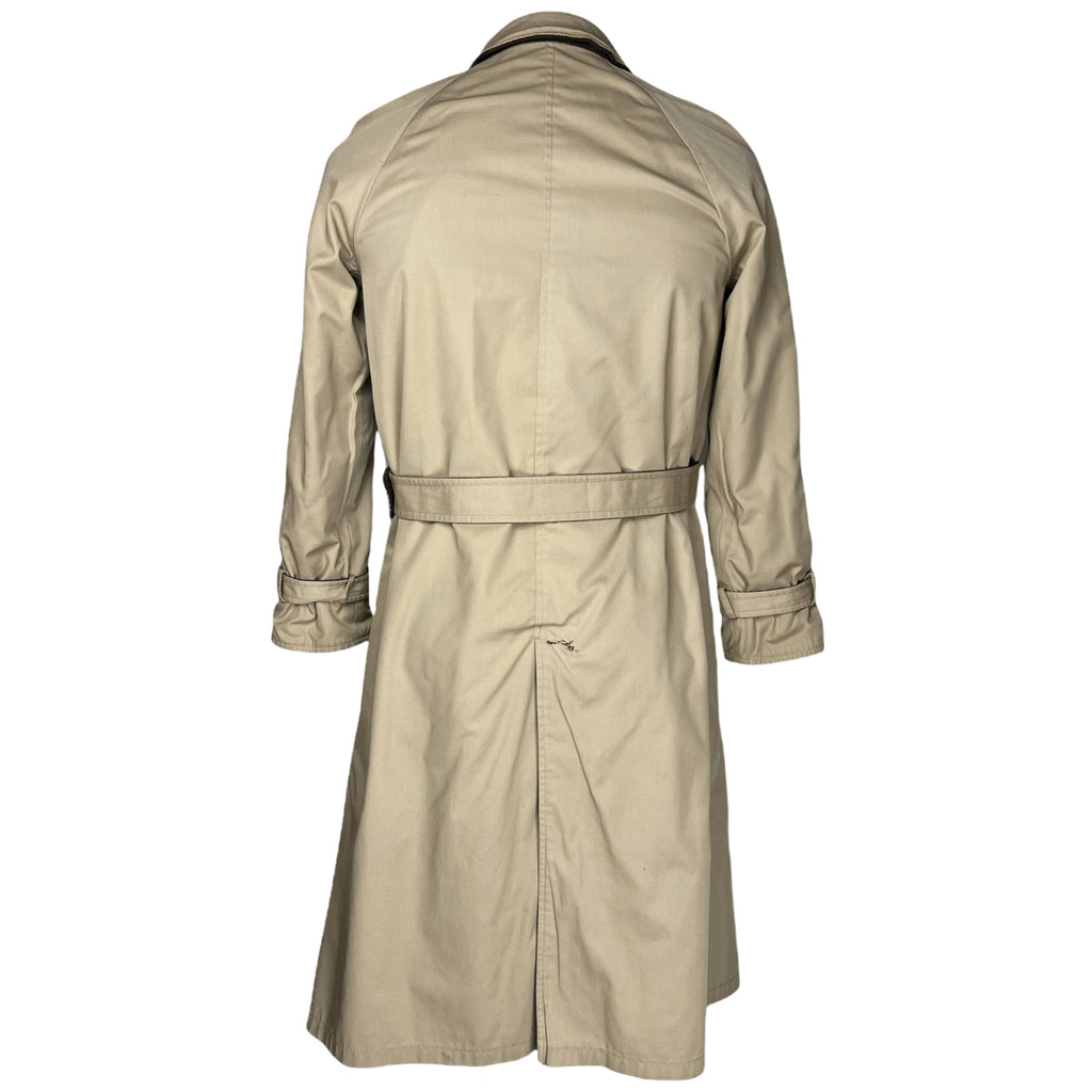 Vintage 1970s Italian Reversible Corduroy Coat Raincoat Sz S