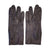 Vintage 1950s Brown Leather Gloves w Lacing Detail Ladies Size Small - Poppy's Vintage Clothing