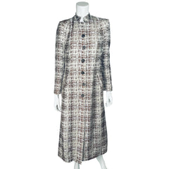 Vintage 1960s Silk Brocade Coat Ladies Size M L