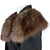 Large Vintage Fox Fur Collar Brown w Frosted Tips
