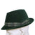 Vintage 1960s Mens Fedora Hat Custom Made Buckley Montreal Green Velour Size M - Poppy's Vintage Clothing