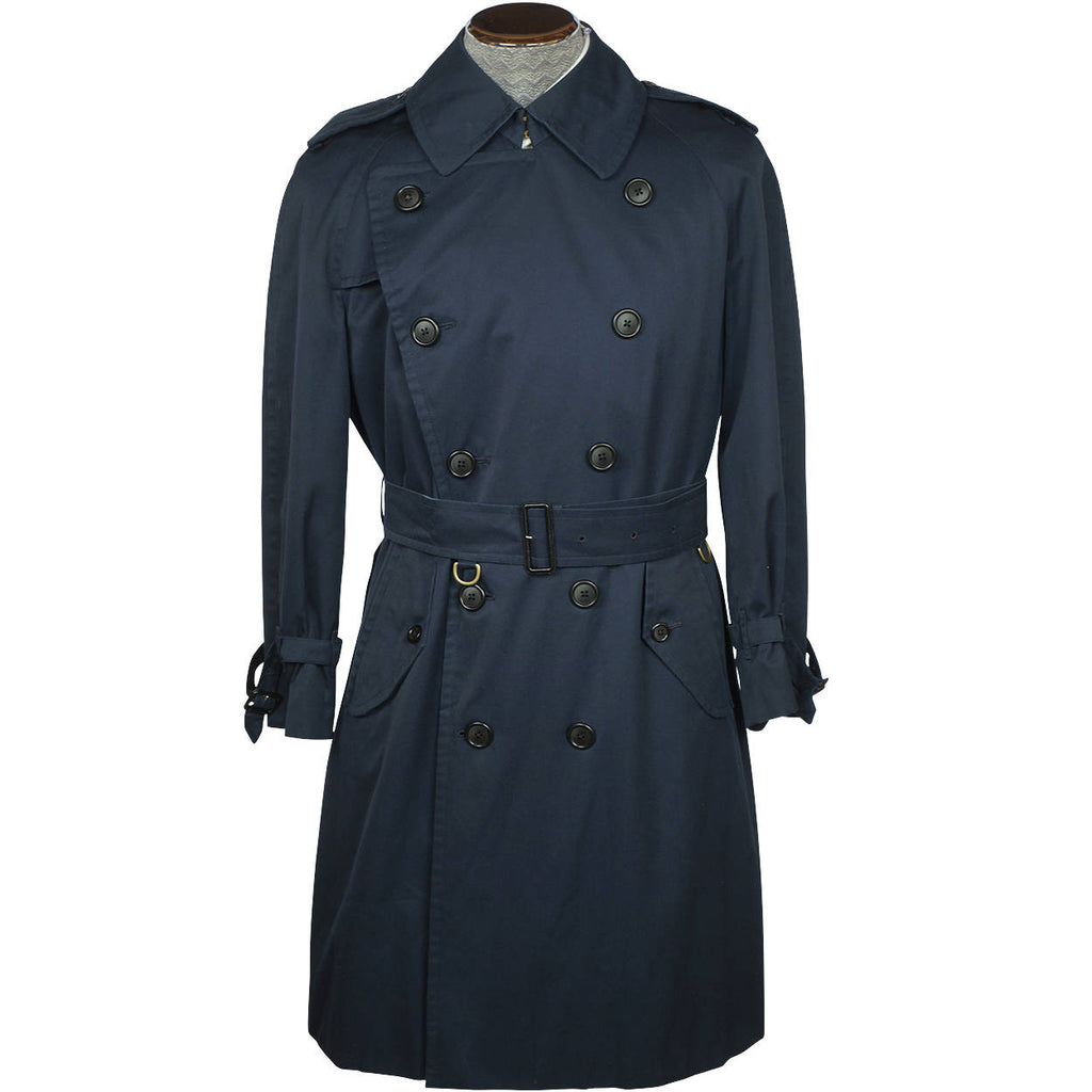 Vintage Burberrys Prorsum Classic Trenchcoat Rain Coat Unisex M L Short - Poppy's Vintage Clothing