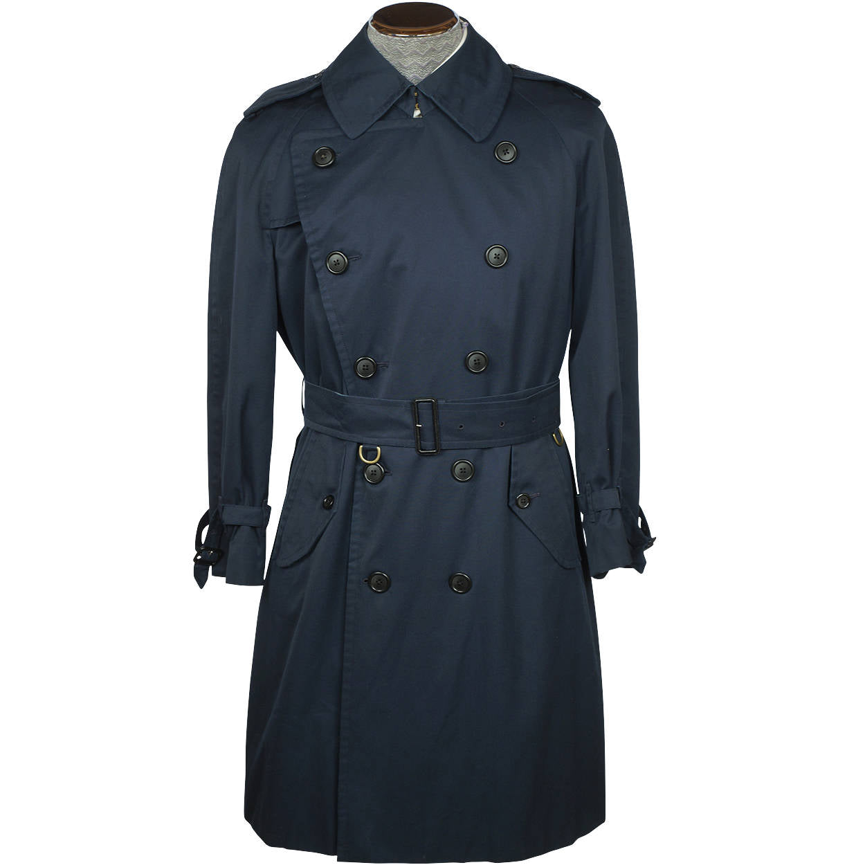 Vintage Burberrys Prorsum Classic Trenchcoat Rain Coat Unisex M L Short - Poppy's Vintage Clothing