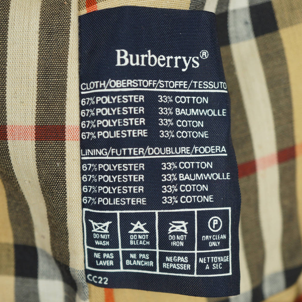 Vintage Burberrys Prorsum Classic Trenchcoat Rain Coat Unisex M L Short - Poppy's Vintage Clothing