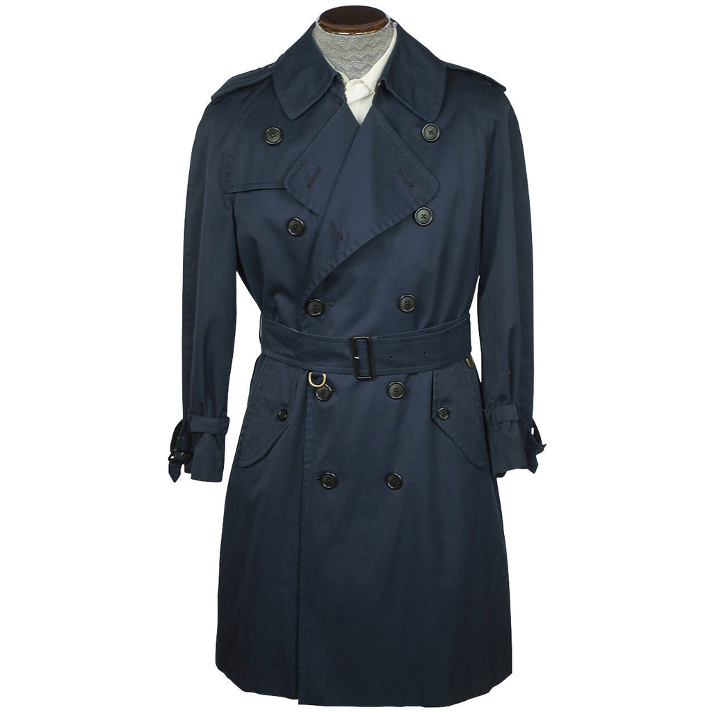 Vintage Burberrys Prorsum Classic Trenchcoat Rain Coat Unisex M L Short - Poppy's Vintage Clothing