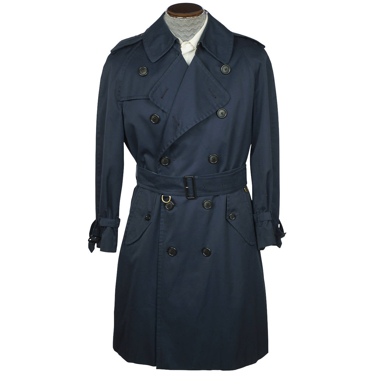 Vintage Burberrys Prorsum Classic Trenchcoat Rain Coat Unisex M L Short - Poppy's Vintage Clothing