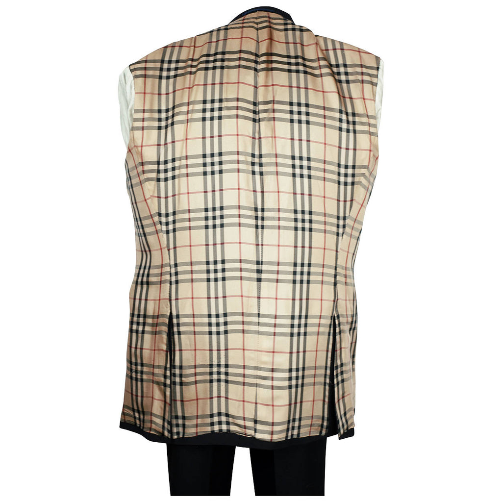 Burberry London Black Blazer Super 120 Wool Jacket Mens Sport Coat Size L Tall - Poppy's Vintage Clothing