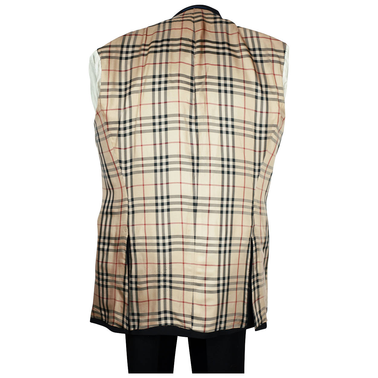 Burberry London Black Blazer Super 120 Wool Jacket Mens Sport Coat Size L Tall - Poppy's Vintage Clothing