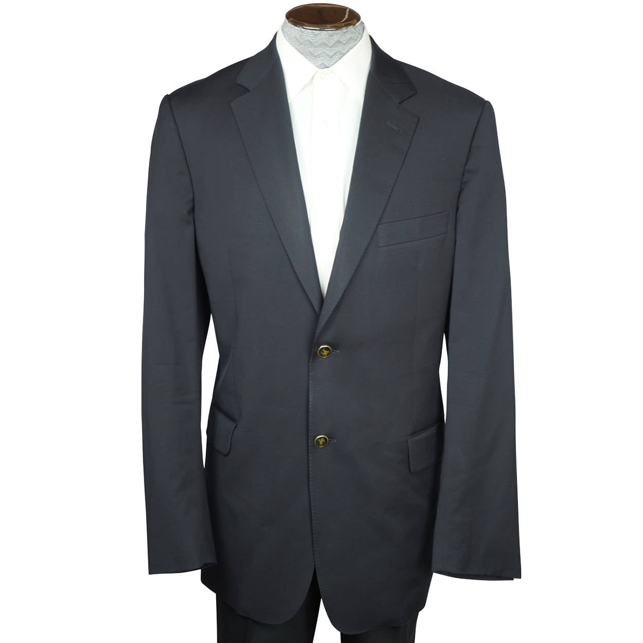 Burberry London Black Blazer Super 120 Wool Jacket Mens Sport Coat Size L  Tall