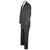 Burberry London Mens Pinstripe Suit Black Wool with Grey Stripes Size 42 Tall - Poppy's Vintage Clothing