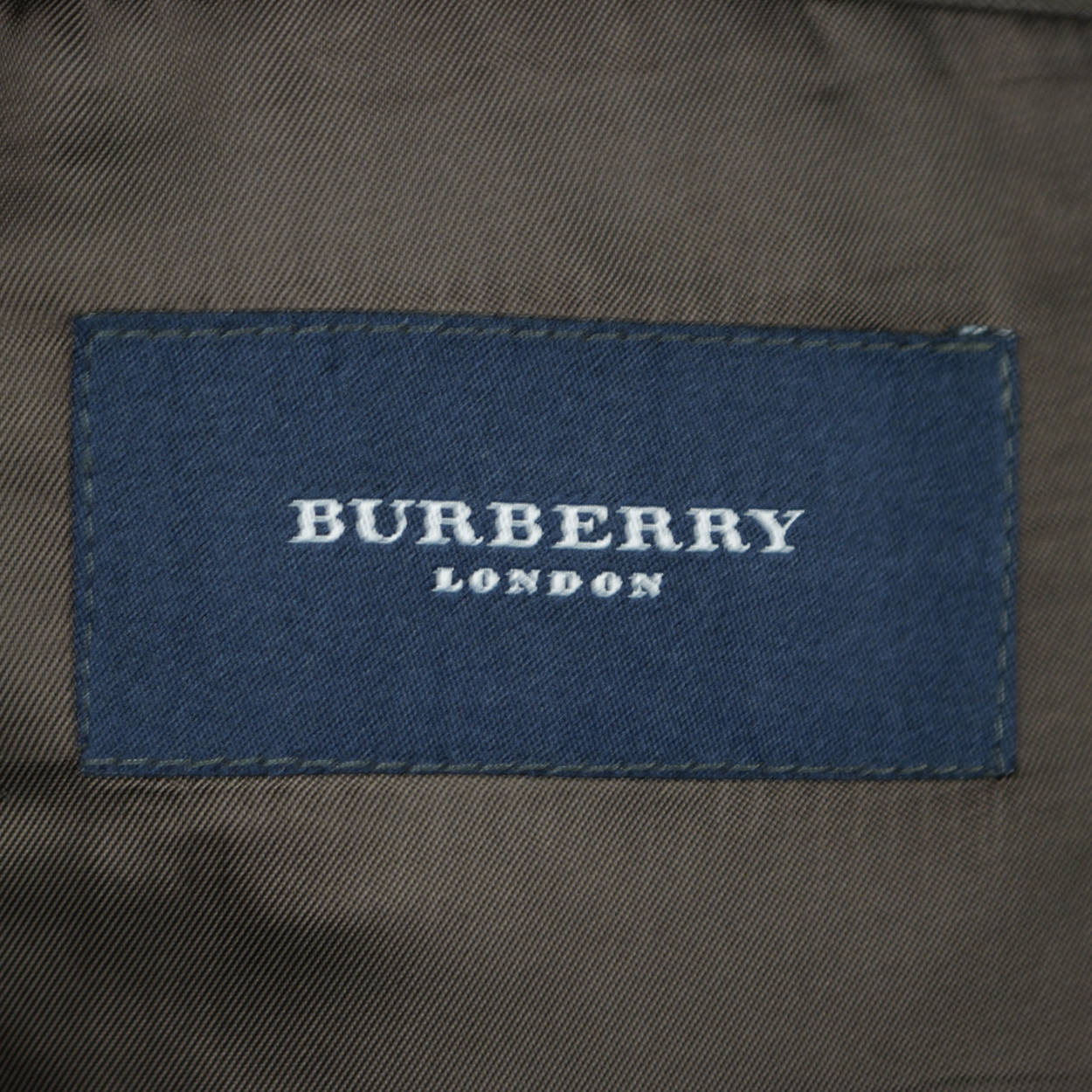 Burberry London Mens Pinstripe Suit Black Wool with Grey Stripes Size 42 Tall - Poppy's Vintage Clothing