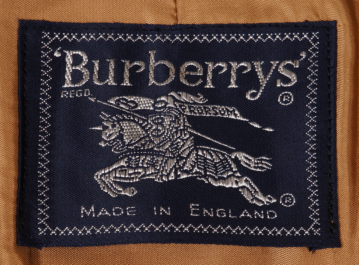 Vintage 1980s Mens Burberrys Trench Coat Beige with Wool Lining - Poppy's Vintage Clothing