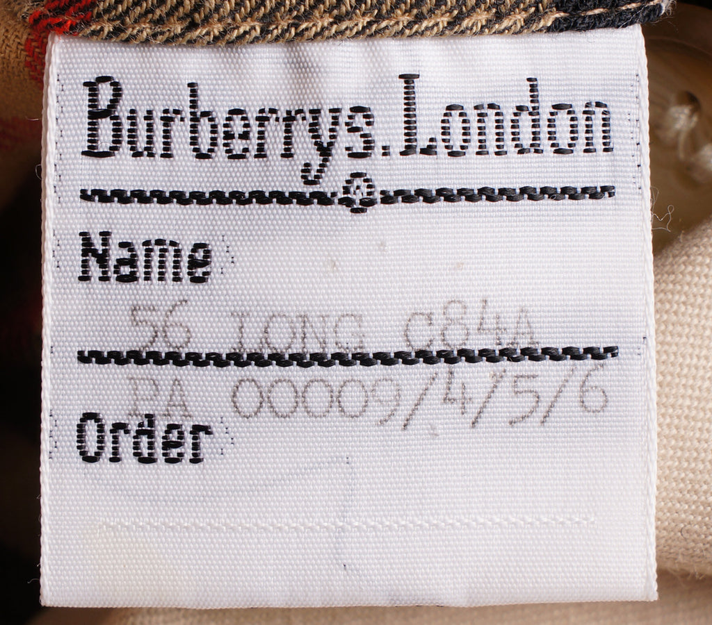 Vintage 1980s Mens Burberrys Trench Coat Beige with Wool Lining - Poppy's Vintage Clothing
