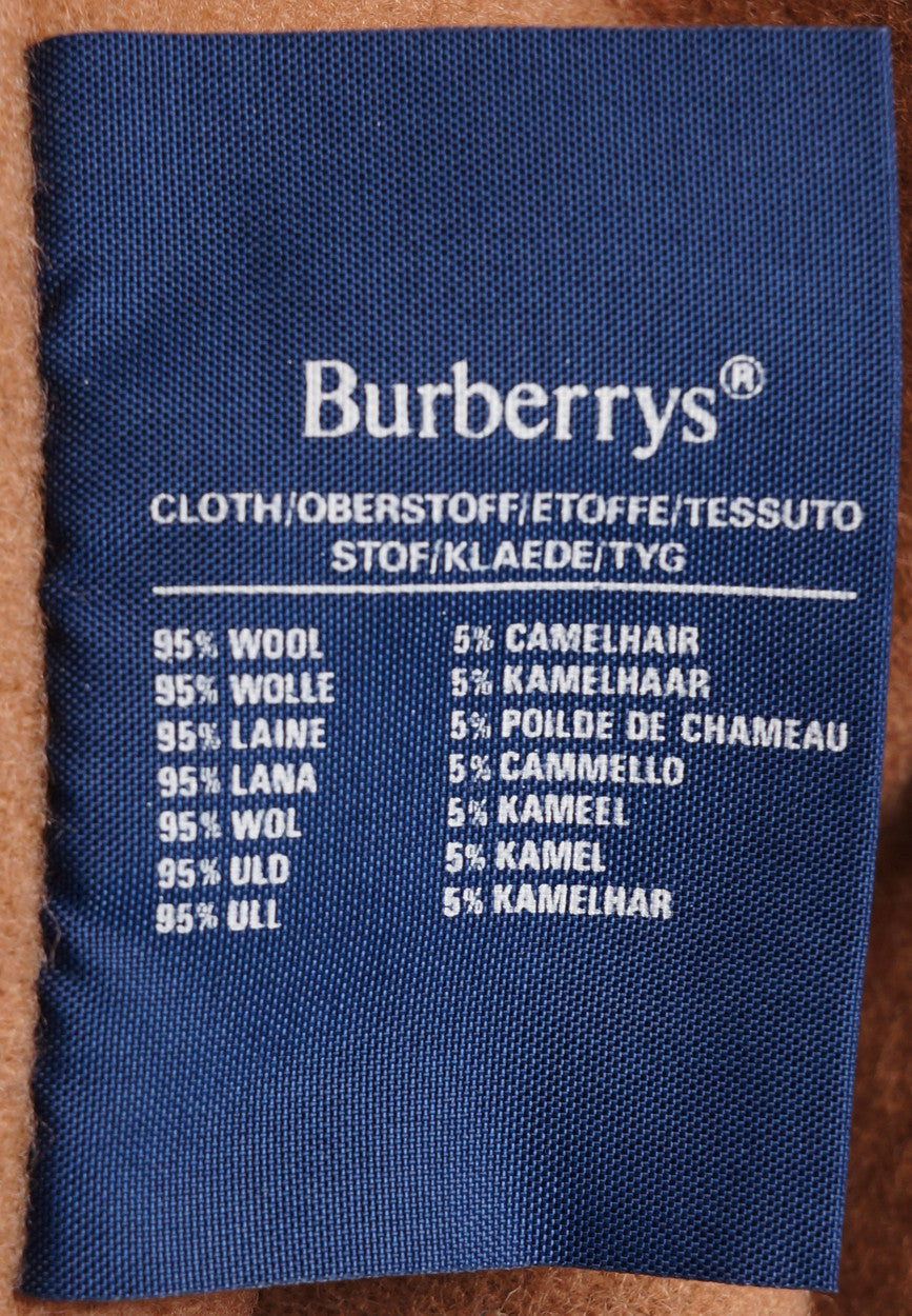 Vintage 1980s Mens Burberrys Trench Coat Beige with Wool Lining - Poppy's Vintage Clothing