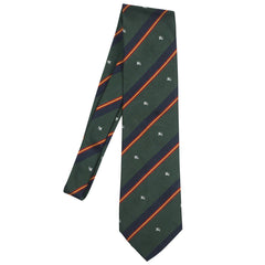 Vintage Burberrys Tie Striped Silk with Knight Necktie - Poppy's Vintage Clothing