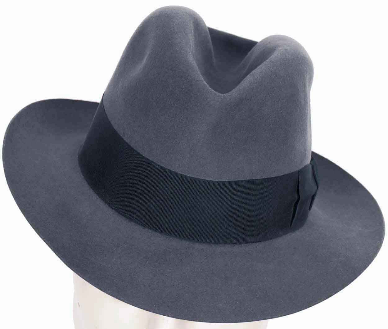 Vintage 1950s English Fedora Hat Henry Morgan Montreal Mens Medium - Poppy's Vintage Clothing