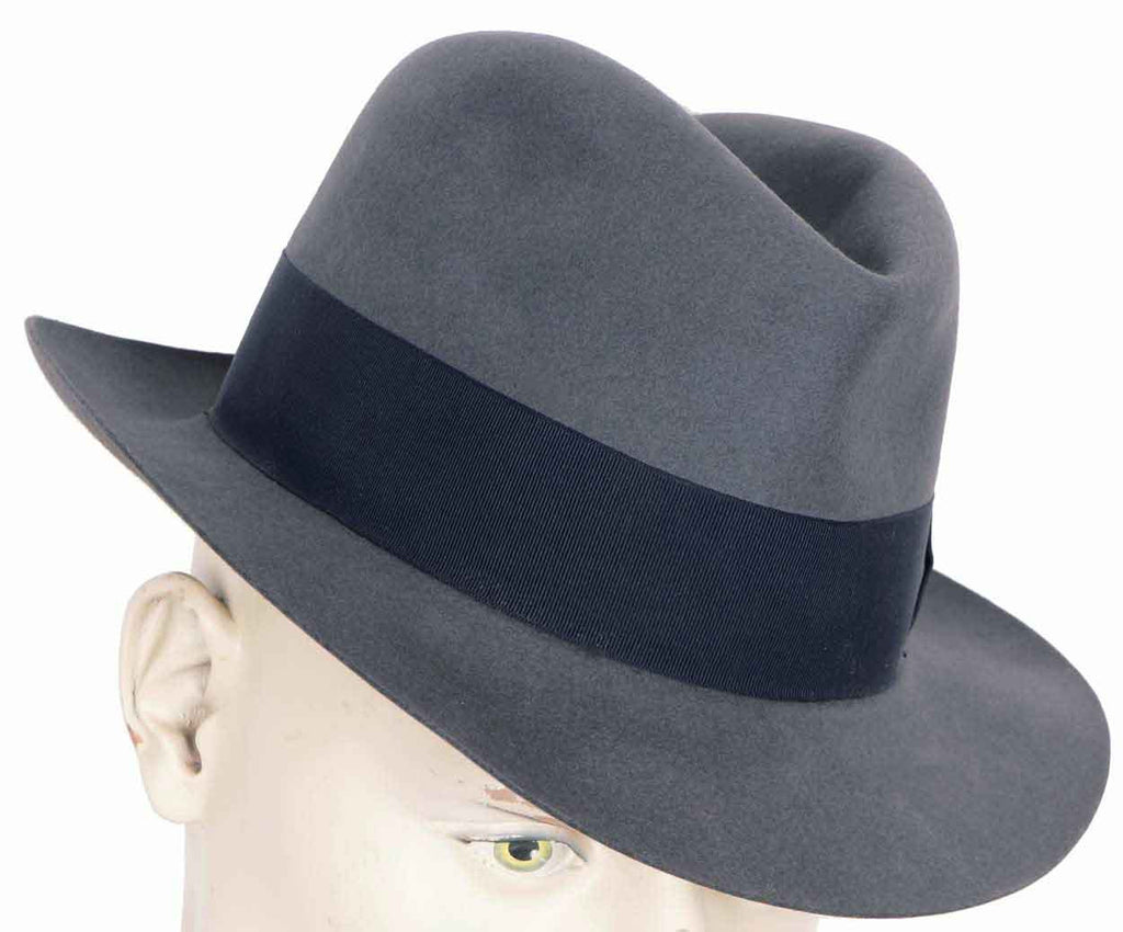 Vintage 1950s English Fedora Hat Henry Morgan Montreal Mens Medium - Poppy's Vintage Clothing