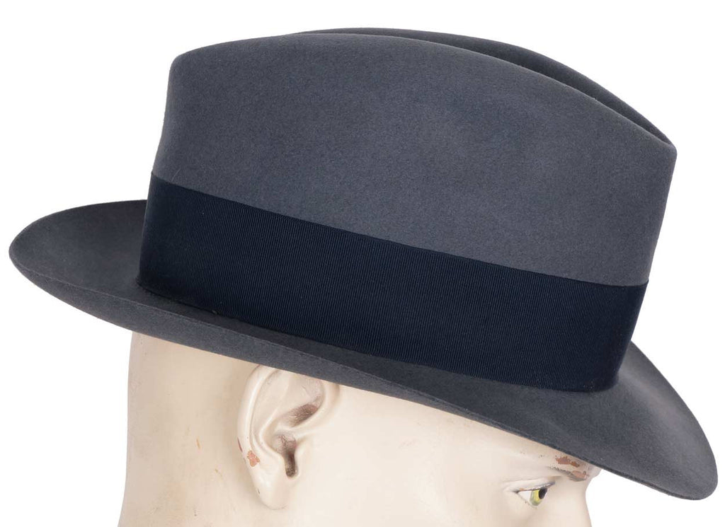Vintage 1950s English Fedora Hat Henry Morgan Montreal Mens Medium - Poppy's Vintage Clothing