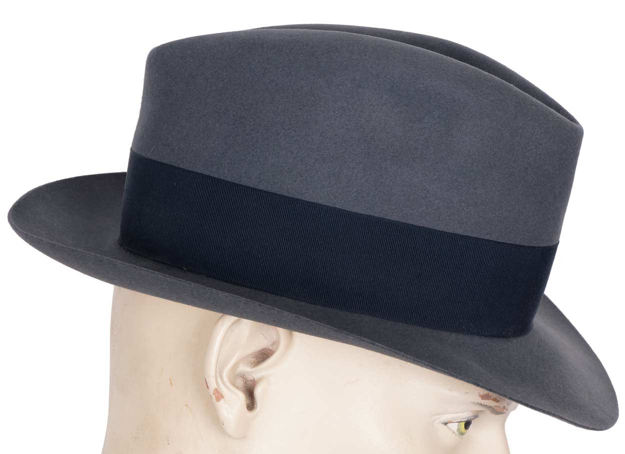 Vintage 1950s English Fedora Hat Henry Morgan Montreal Mens Medium - Poppy's Vintage Clothing