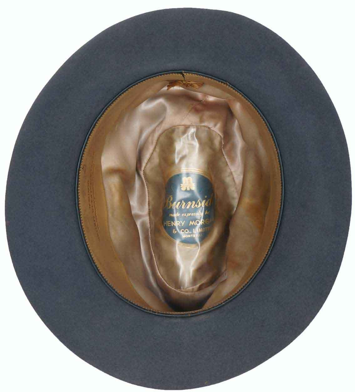Vintage 1950s English Fedora Hat Henry Morgan Montreal Mens Medium - Poppy's Vintage Clothing
