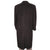 Vintage Mens Cashmere Coat Black Overcoat Hand Tailored Size L - Poppy's Vintage Clothing