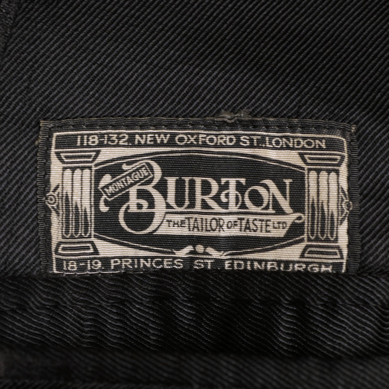 Vintage 1920s Mens Suit Jacket Burton Charcoal Grey Pinstripe Peaky Blinders M - Poppy's Vintage Clothing
