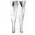 Vintage 1970s Thigh High Boots Italian White Leather 31” T