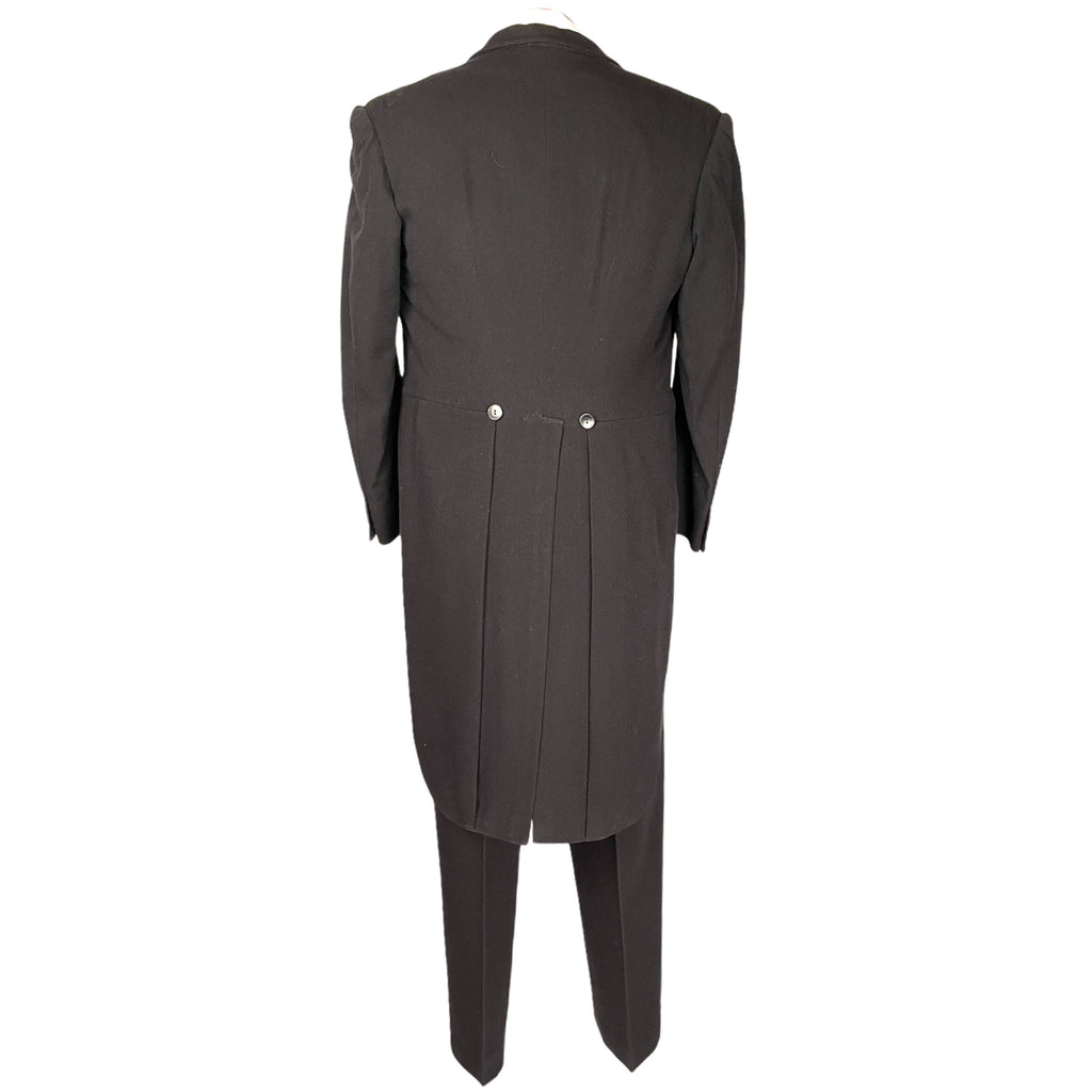 Vintage 50s English Tailcoat Suit Tuxedo Tails w Pants Sz M